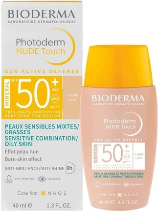 Защита лица от солнца Bioderma Photoderm Nude Touch SPF 50+