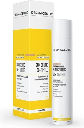 Солнцезащитный крем Dermaceutic Sun Ceutic с тонирующим эффектом, полная защита от солнца