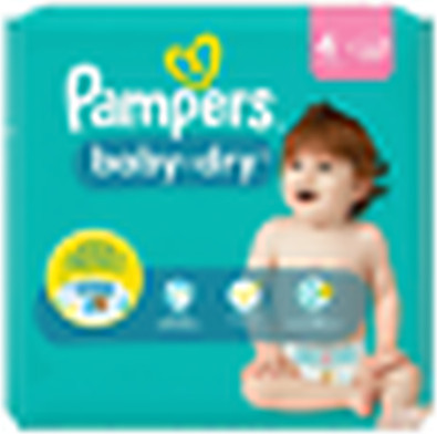 Подгузники Pampers 12ч Baby Dry