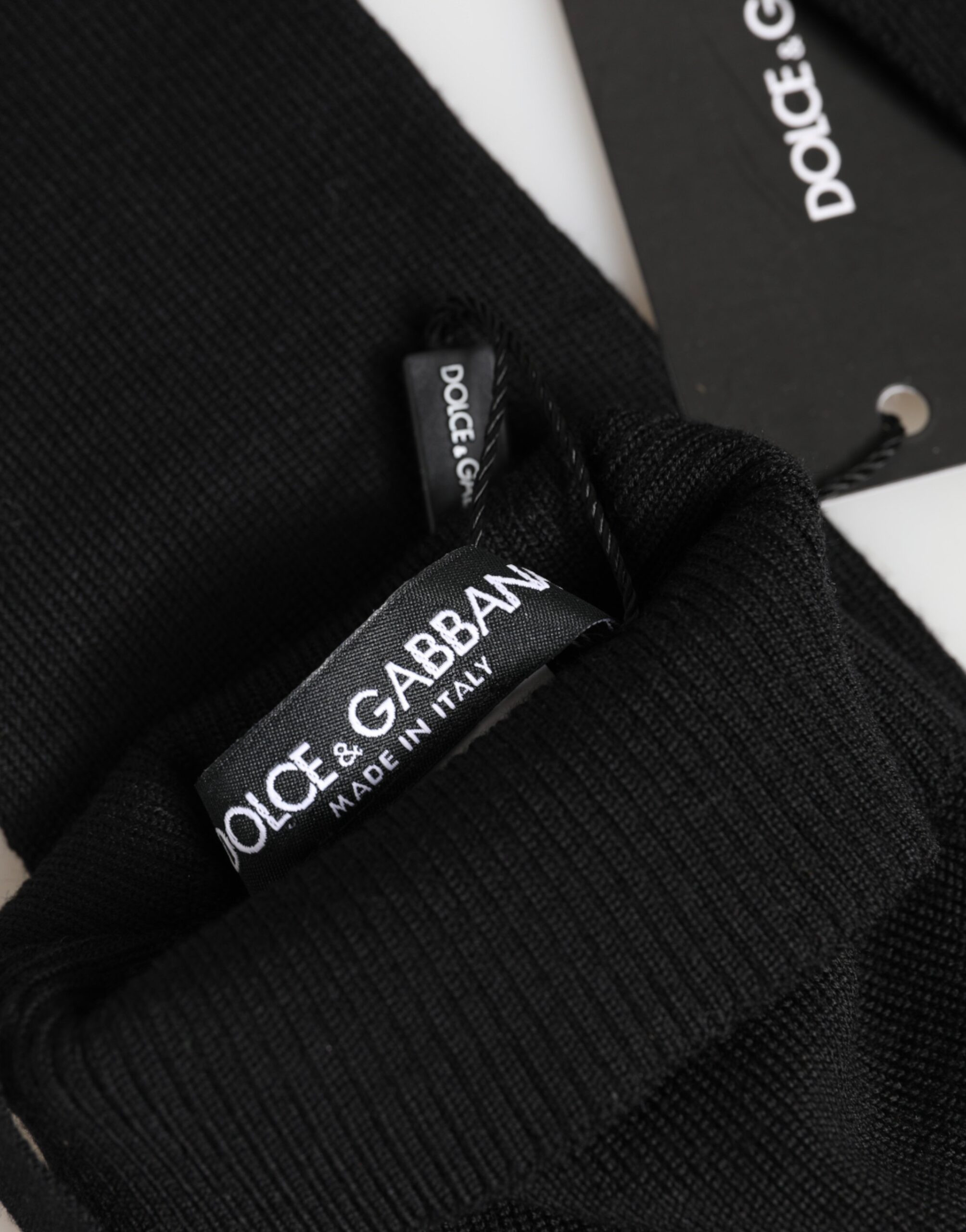 Перчатки без пальцев из шерсти Virgin Dolce & Gabbana
