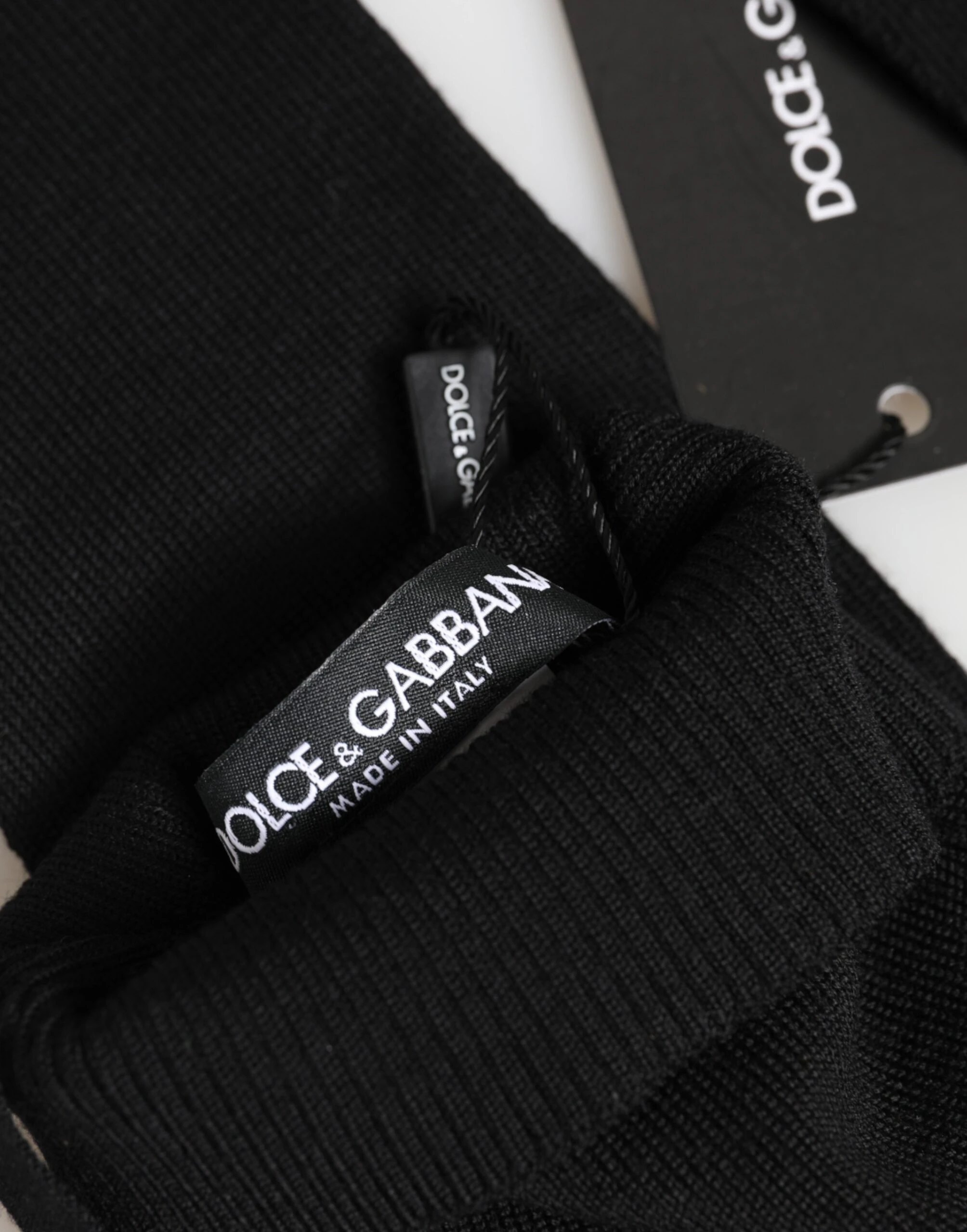 Перчатки без пальцев из шерсти Virgin Dolce & Gabbana
