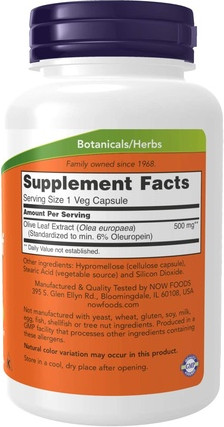Витаминная сыворотка Now Foods Экстракт листьев оливы