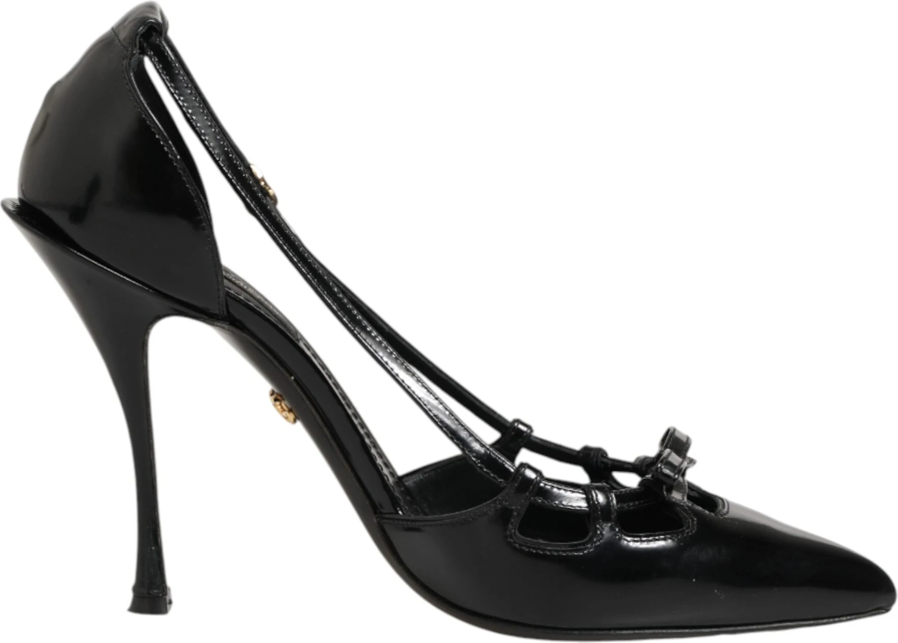 Черные лакированные туфли на высоком каблуке - Dolce & Gabbana