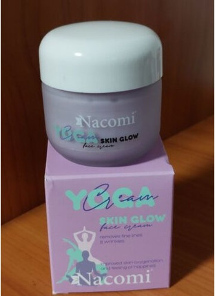 Кислородный крем Nacomi Skin Glow для сухой, тусклой кожи против морщин