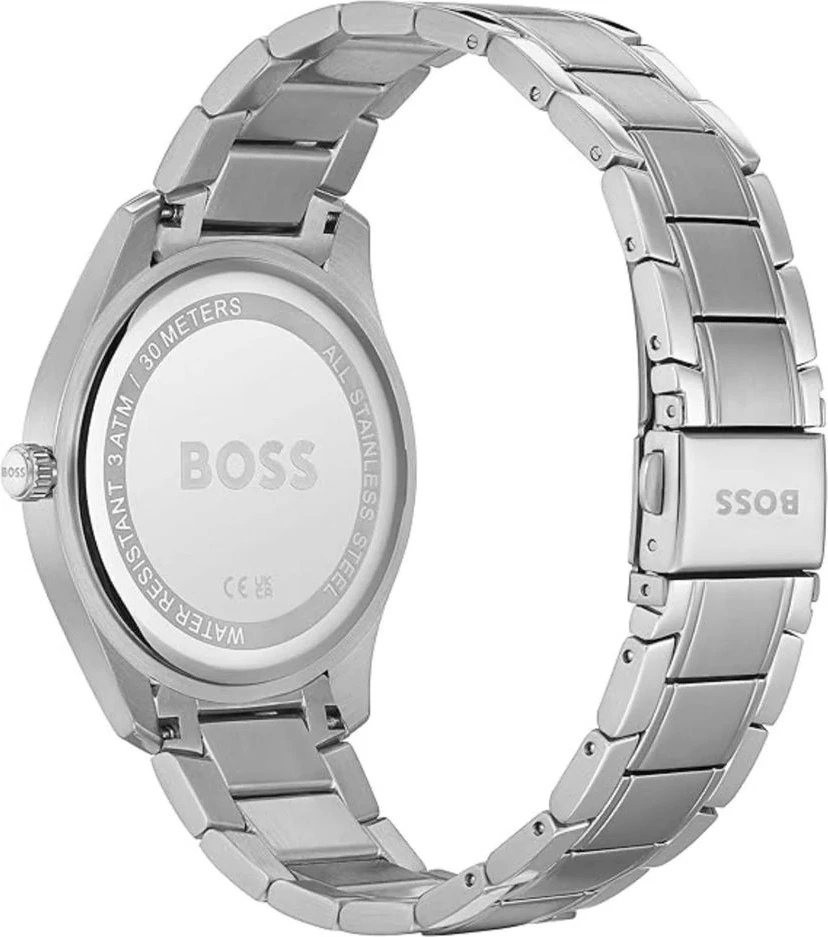 Мужские часы Hugo Boss из нержавеющей стали, серые