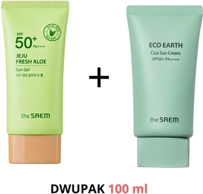 The Saem Jeju Sun Gel Spf50 и Eco Cica Sun Упаковка