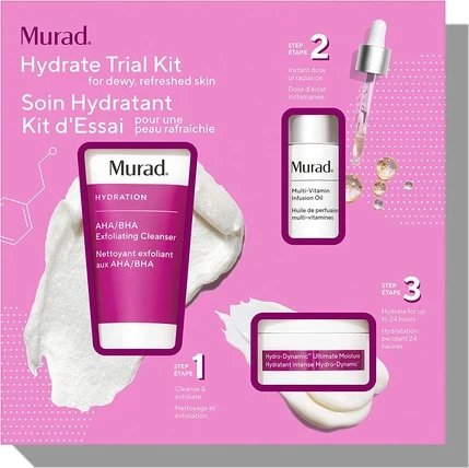 Набор Murad Premium Skincare Regime Kit Value Trial Set Hydrate Trial Kit