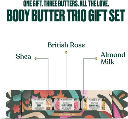 Набор из трех масел для тела "The Body Butter Trio Gift Set" от The Body Shop