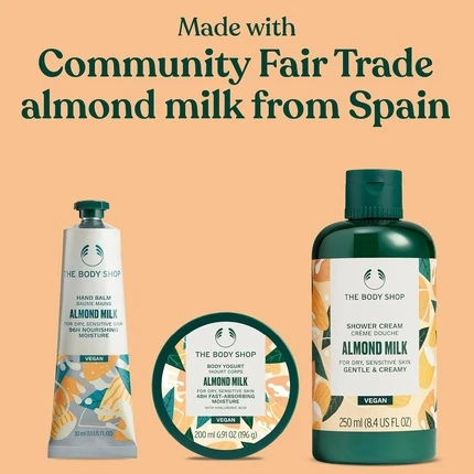 Кремовый гель для душа The Body Shop Almond Milk Essentials Gift Set