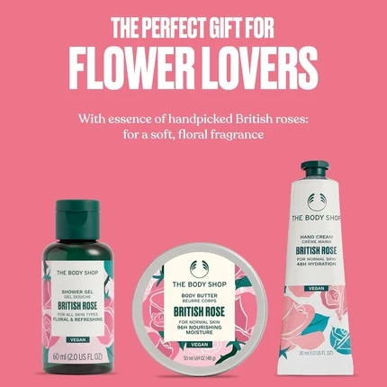 Гель для душа The Body Shop British Rose Little Christmas Gift Set