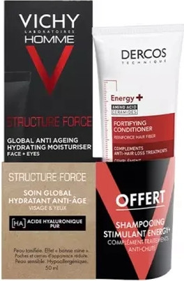 Vichy Homme Structure Force Глобальный увлажняющий антивозрастной уход