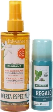 Klorane Polysianes Солнечное сухое масло SPF 30 Набор