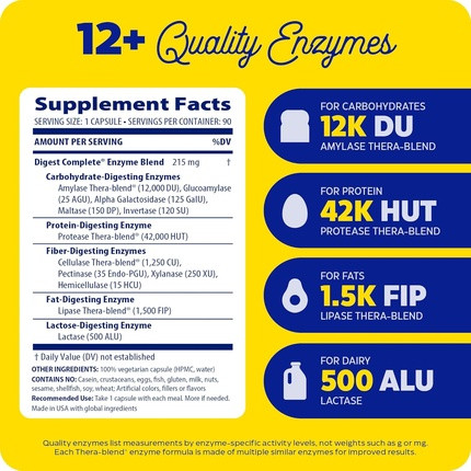 Enzymedica Digest Full Range Everyday Пищеварительные Ферменты