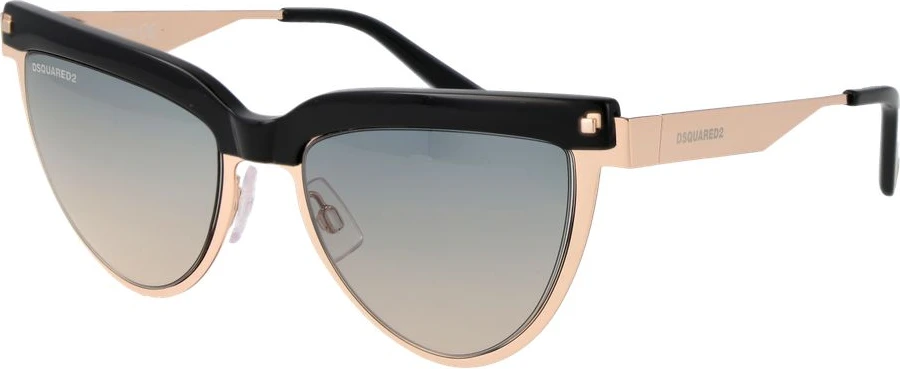 Черные металлические солнцезащитные очки Dsquared2