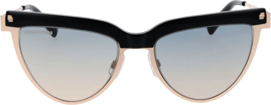 Черные металлические солнцезащитные очки Dsquared2