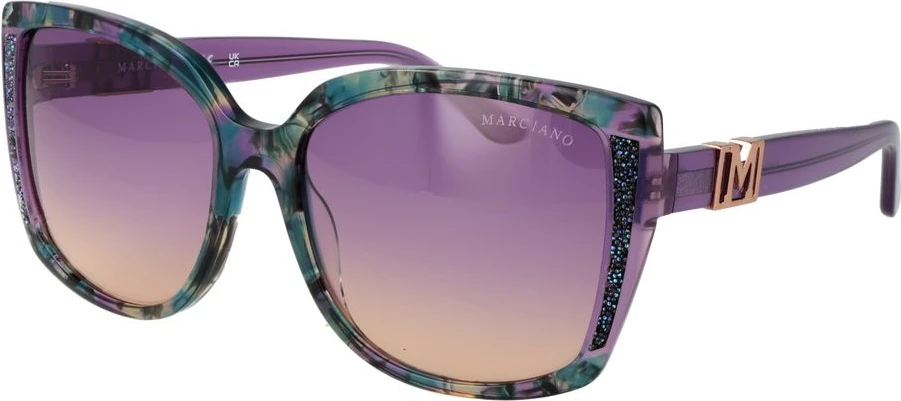 Фиолетовые солнцезащитные очки из ацетата Marciano By Guess