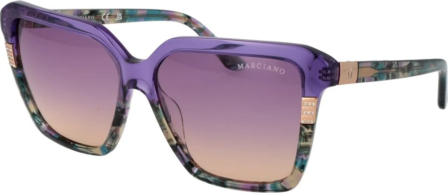 Фиолетовые солнцезащитные очки из ацетата Marciano By Guess