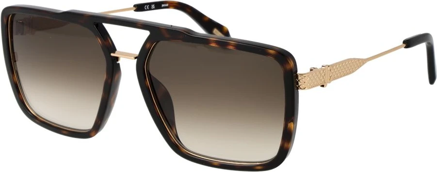 Коричневые металлические солнцезащитные очки Just Cavalli