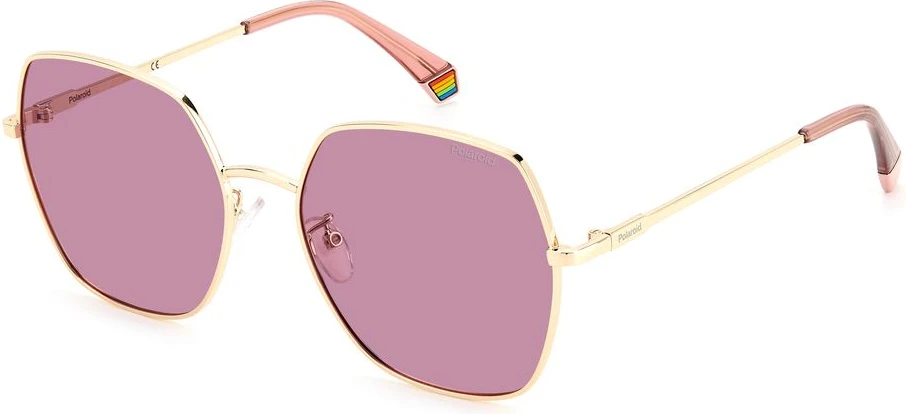 Солнцезащитные очки Polaroid Rose Gold из нержавеющей стали