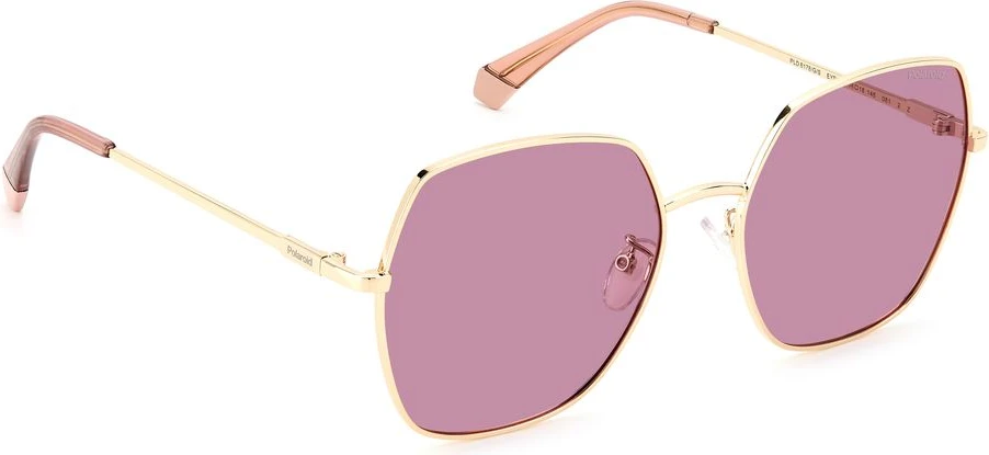 Солнцезащитные очки Polaroid Rose Gold из нержавеющей стали