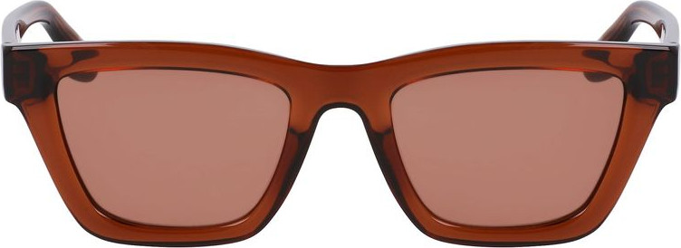 Коричневые инжектированные солнцезащитные очки Victoria Beckham