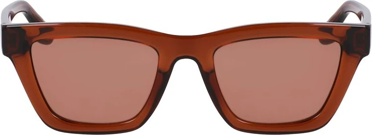 Коричневые инжектированные солнцезащитные очки Victoria Beckham