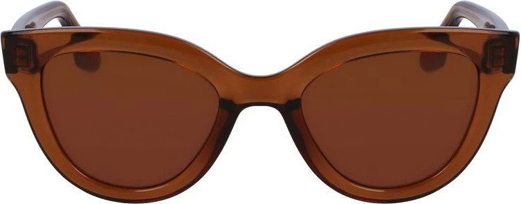 Коричневые инжектированные солнцезащитные очки Victoria Beckham