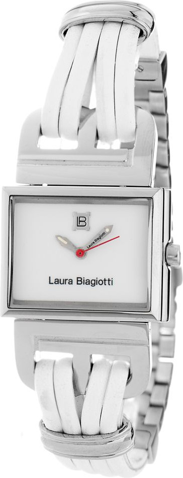 Белые кожаные часы Laura Biagiotti модель Laura