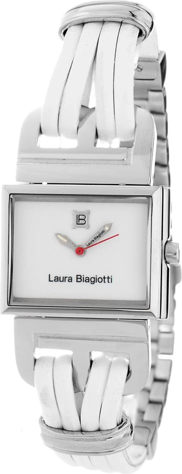 Белые кожаные часы Laura Biagiotti модель Laura