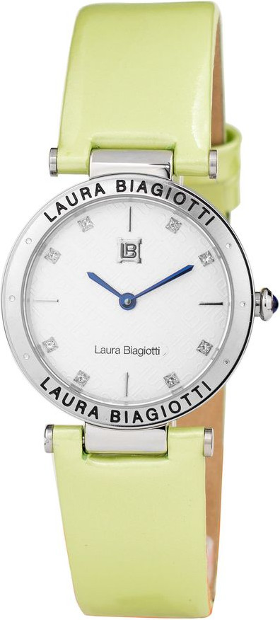 Зеленые кожаные часы Laura Biagiotti
