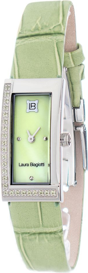 Зеленые кожаные часы Laura Biagiotti
