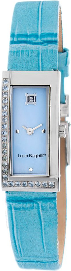 Laura Biagiotti Синие кожаные часы для платьев