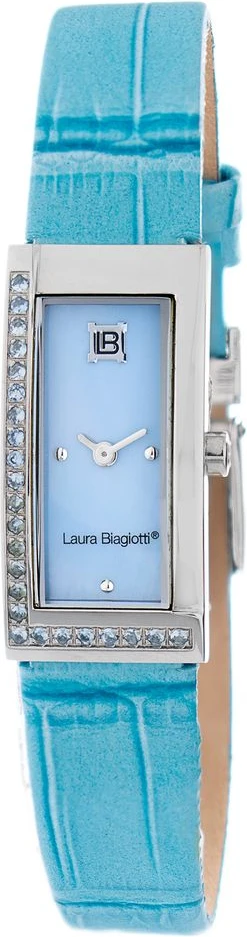 Laura Biagiotti Синие кожаные часы для платьев