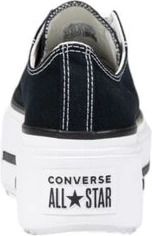 Кеды Converse Черно-белые Тканевые На Платформе