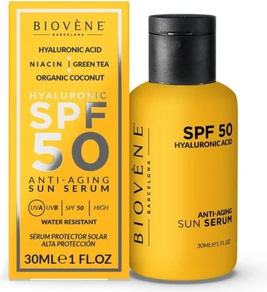 Biovene HYALURONIC Anti-Aging SPF 50 Moisturizing Sun Serum