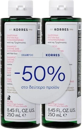 Шампунь Korres Tonic против выпадения волос для женщин