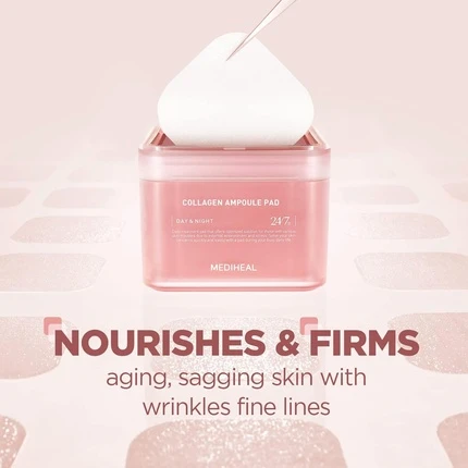 Пэды для лица Mediheal Collagen Ampoule Pad Square Cotton Facial Toner