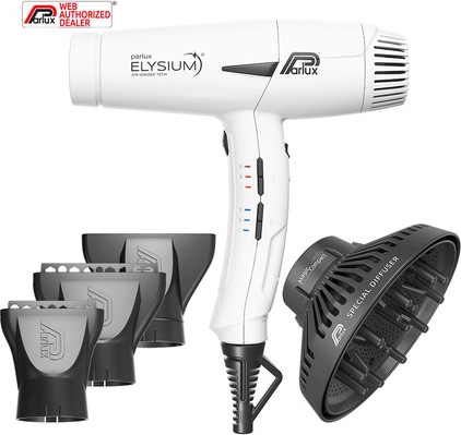 Фен Parlux Elysium Magic Compact White с диффузором
