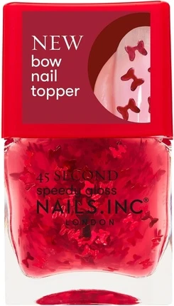Лак для ногтей Nails Inc Bonnie Red Bow Nail Topper