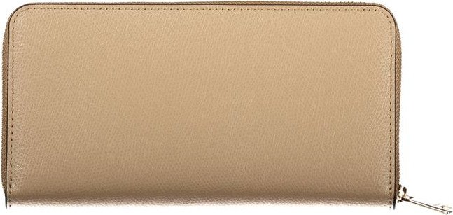 Бежевый кожаный кошелек Furla