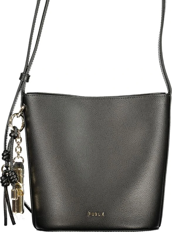 Черная кожаная сумка Furla