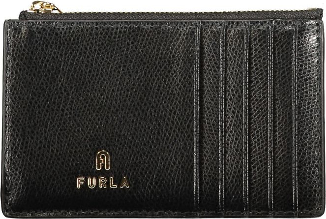 Черный кожаный кошелек Furla