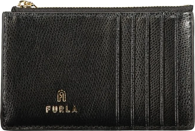 Черный кожаный кошелек Furla