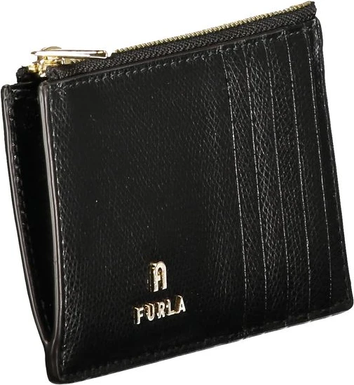 Черный кожаный кошелек Furla