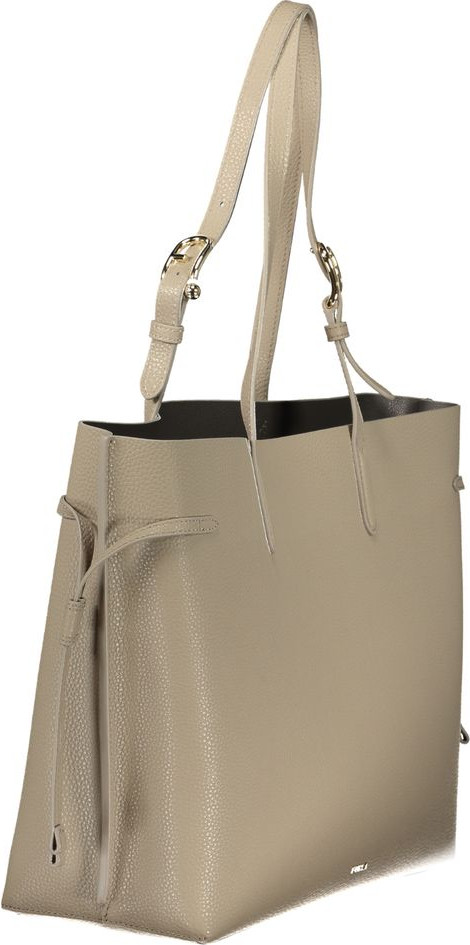 Женская сумка Furla из бежевой кожи