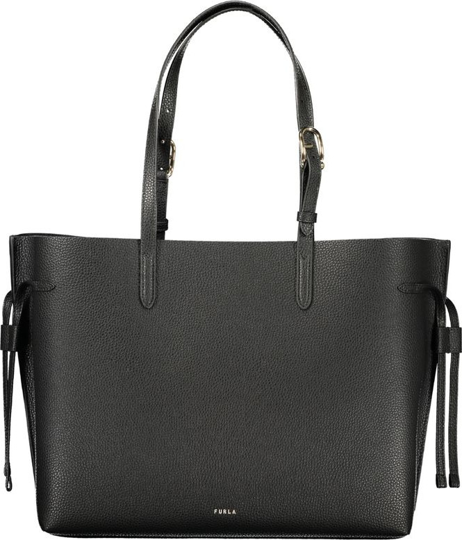 Черная кожаная сумка Furla