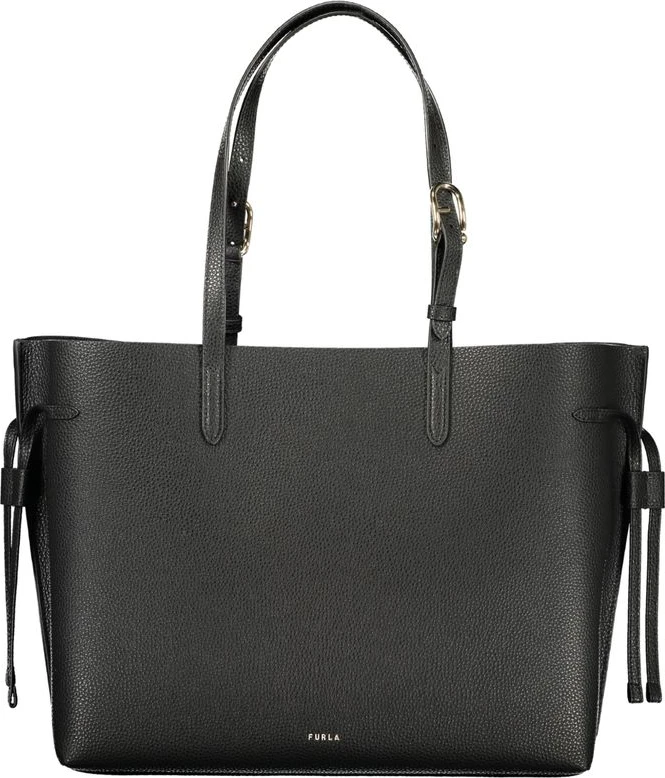 Черная кожаная сумка Furla