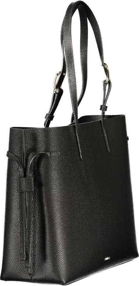 Черная кожаная сумка Furla