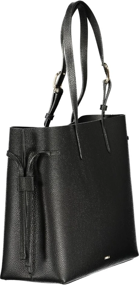 Черная кожаная сумка Furla