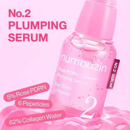 Сыворотка Numbuzin No.2 Rose PDRN Collagen Plumping Serum